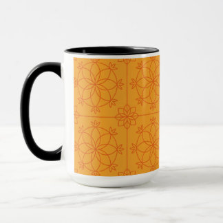 Yellow Decorative mandala art geometric Pattern Mok