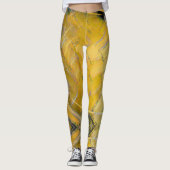 Yellow Designer Leggings (Voorkant)