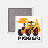 Yellow Digger Magneet (Voorkant / Achterkant)