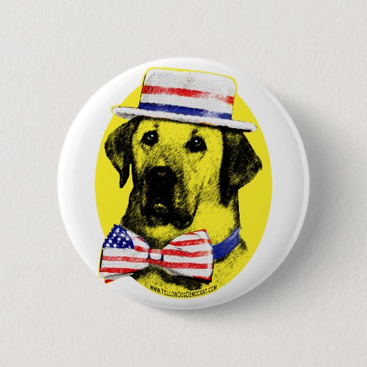 Yellow Dog Button (Voorkant)