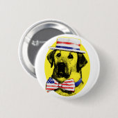 Yellow Dog Button (Voorkant /achterkant)