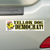 Yellow Dog Democraat Bumpersticker  (Op auto)