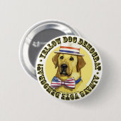 Yellow Dog Democraat Classic Button (Voorkant /achterkant)