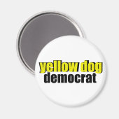 Yellow Dog Democraat Magneet (Voorkant / Achterkant)