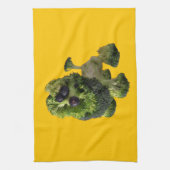Yellow dog kitchen towel. theedoek (Verticaal)