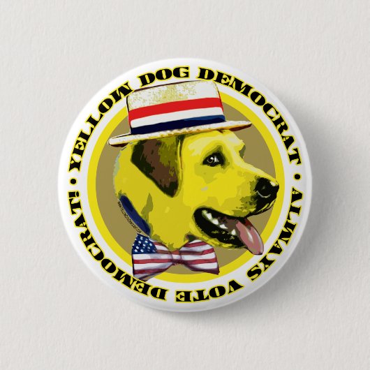 Yellow Dog Logo Button  (Voorkant)