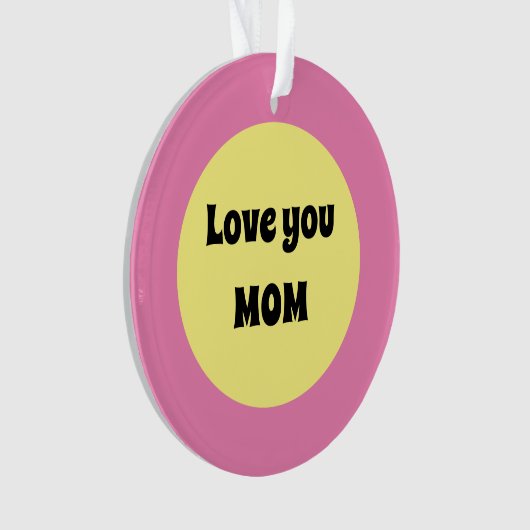 Yellow Dot Acryl Ornament (voorkant)