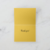 Yellow Dotted Daisy's Bedankkaart (Binnen)