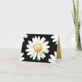 Yellow Dotted Daisy's Bedankkaart (Achterkant)