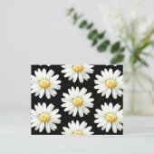 Yellow Dotted Daisy's Briefkaart (Staand voorkant)