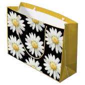 Yellow Dotted Daisy's Groot Cadeauzakje (Achterkant Gekanteld)