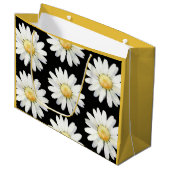 Yellow Dotted Daisy's Groot Cadeauzakje (Voorkant Gekanteld)