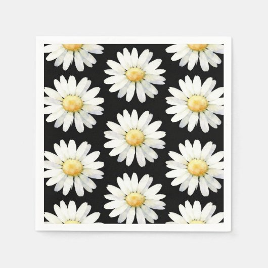 Yellow Dotted Daisy's Servet (Voorkant)