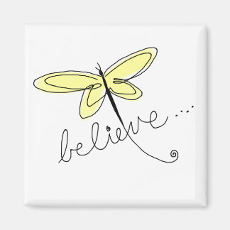 Yellow Dragonfly Magnet Magneet