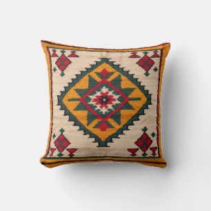 Yellow Dreamscape" Marokkaanse Kilim Kussens: Kussen