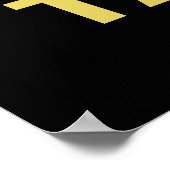 Yellow Drink Champagne Party Poster (Hoek)