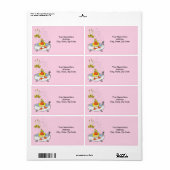 Yellow Duck Bath Time Labels (Full Sheet)