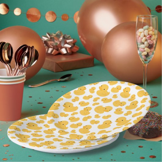 Yellow Duck Bubble Bath Patterned Paper Bord (Multi)
