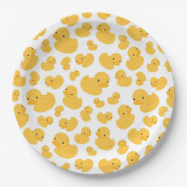 Yellow Duck Bubble Bath Patterned Paper Bord
