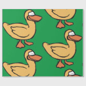 Yellow Duck Cadeaupapier (Vlak)