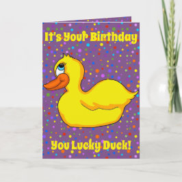 Yellow Duck Greeting Card Kaart