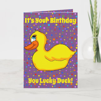 Yellow Duck Greeting Card Kaart