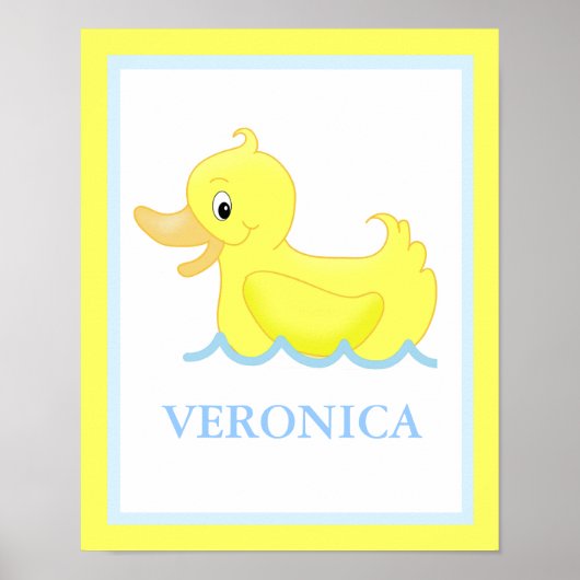 Yellow Duck Little Ducky Personal Art Print (Voorkant)