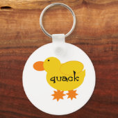 Yellow Duck Quack Sleutelhanger (Voorkant)