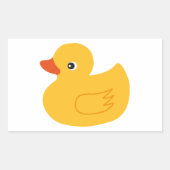 Yellow Duck Rechthoekige Sticker (Voorkant)