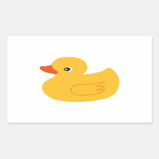 Yellow Duck Rechthoekige Sticker