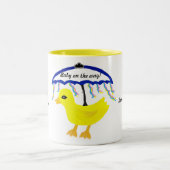 Yellow Ducky Baby shower Favor Mok (Center)