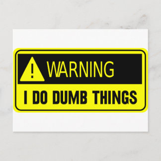 YELLOW DUMB BRIEFKAART