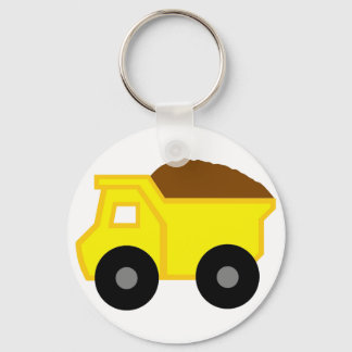 Yellow Dump Truck Sleutelhanger