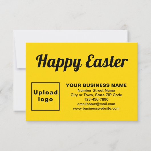 Yellow Easter Business Flat Wenskaart Kaart (Voorkant)
