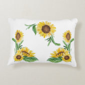 Yellow elephgirl Nom personnalisé Coussin (Dos)