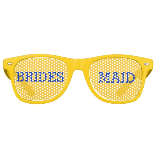 Yellow et Blue Bridesmaid Party Lunettes de vue (Devant)