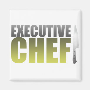Yellow Executive Chef Magneet