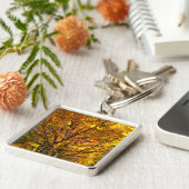 Yellow Fall Foliage Sleutelhanger (Zijkant)