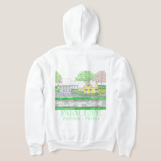 Yellow Farm House Hoodie (Laag Achter)