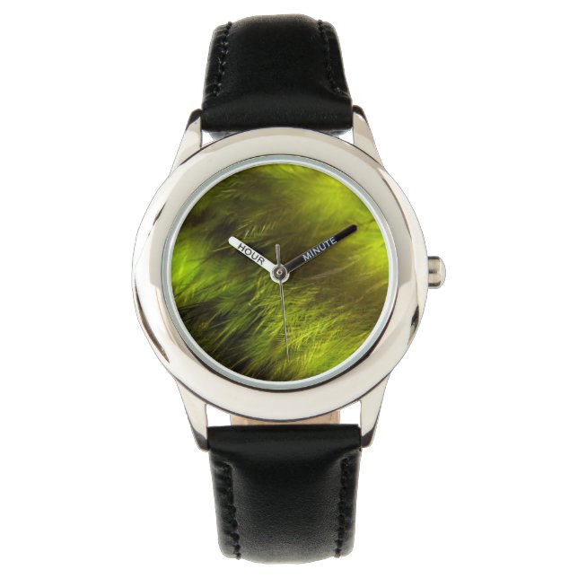 Yellow Feathers Horloge (Voorkant)