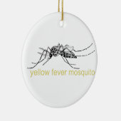 Yellow Fever Mosquito-versiering Keramisch Ornament (Rechts)