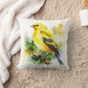 Yellow Finch Kussen