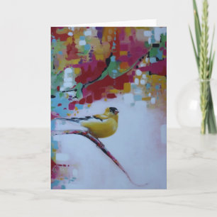 Yellow Finch-Wenskaart Kaart