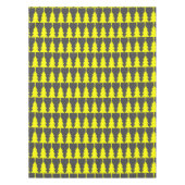 Yellow Fir kerstbomen Pattern Tafelkleed (Voorkant)