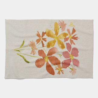 Yellow floral Kitchen Towel Theedoek