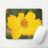 Yellow Floral Mousepad Muismat (Met muis)