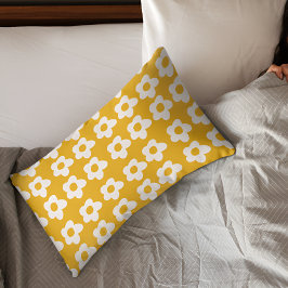 Yellow Floral Pillow Hoesje Kussensloop