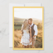 Yellow Floral The Two of Us Photo Save the Date (Dos)