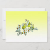 Yellow Floral Wedding Kaart (Achterkant)