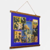  Yellow Flower Collage Hangend Wandkleed (Gebogen)